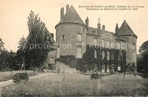 Rozoy_en_Brie Chateau de La Grange Residence du General La Fayette Rozoy_en_Brie