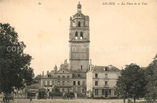 Loches_Indre_et_Loire La Place de la Tour Loches_Indre_et_Loire