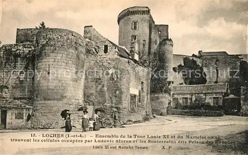 Loches_Indre_et_Loire Ensemble de la Tour Louis XI et du Martelet Loches_Indre_et_Loire