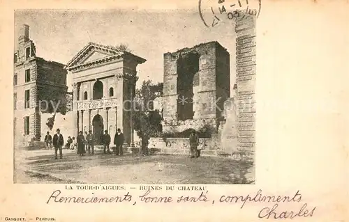 La_Tour d_Aigues Ruines du Chateau La_Tour d_Aigues