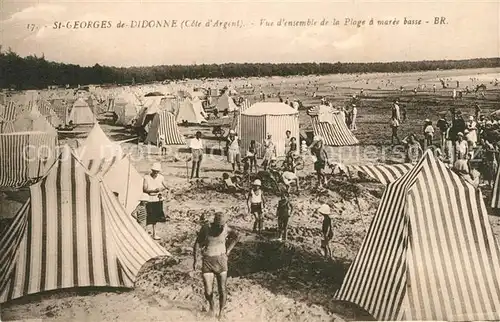Saint Georges de Didonne Vue densemble de la Plage a maree basse Saint Georges de Didonne