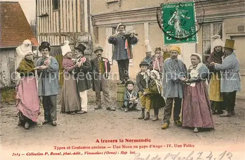 Normandie_Region Types et Costumes anciens Une Noce en pays d Auge Normandie Region