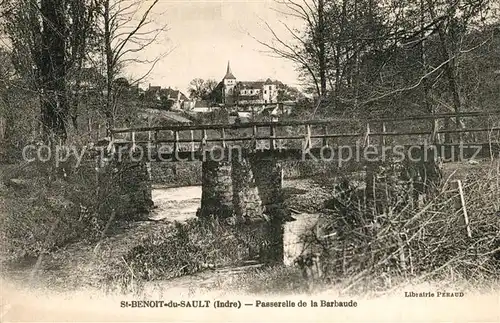 Saint Benoit du Sault Passerelle de la Barbaude Saint Benoit du Sault