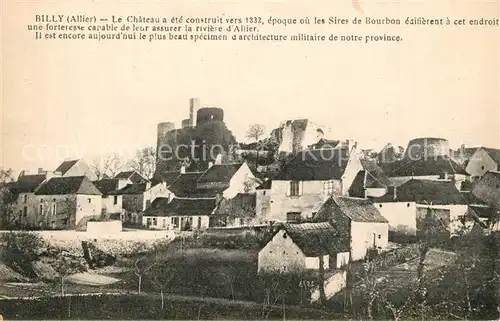 Billy_Allier Le Chateau Billy Allier