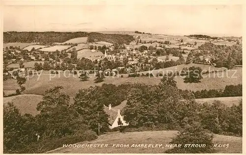 Woodchester from Amberley near Stroud Woodchester