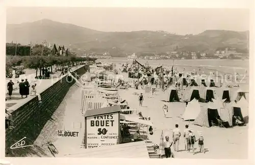 Hendaye_Pyrenees_Atlantiques La Plage vers l Espagne Hendaye_Pyrenees