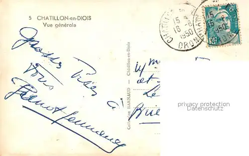 Chatillon en Diois Vue generale Chatillon en Diois