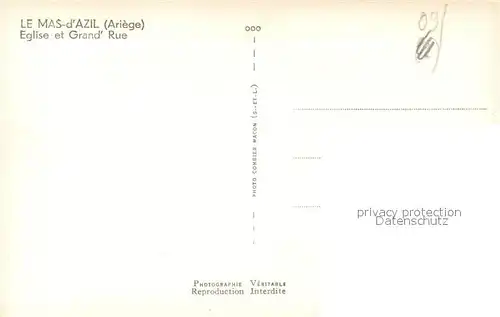 Le_Mas d_Azil Eglise et Grand Rue Le_Mas d_Azil