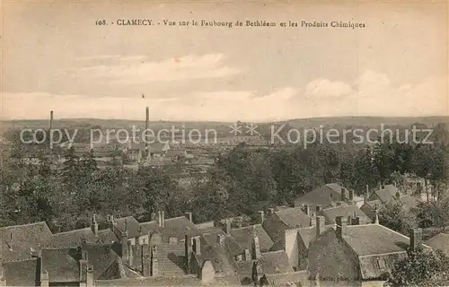 Clamecy_Aisne Vue sur le Faubourg de Bethlehem et les Produits Chimiques Clamecy_Aisne