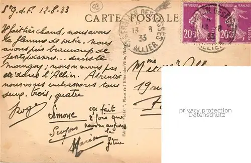 Saint Germain des Fosses Vue generale et le Mourgon Saint Germain des Fosses