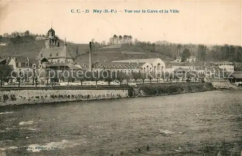 Nay_Pyrenees Atlantiques Vue sur le Gave et la Ville Nay_Pyrenees Atlantiques