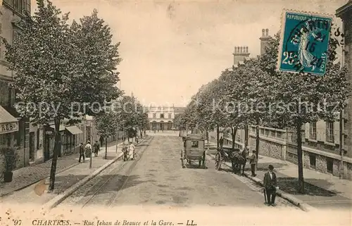 Chartres_Eure_et_Loir Rue fehan de Beauce et la Gare Chartres_Eure_et_Loir