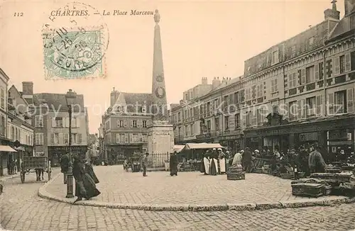 Chartres_Eure_et_Loir La Place Marceau Chartres_Eure_et_Loir