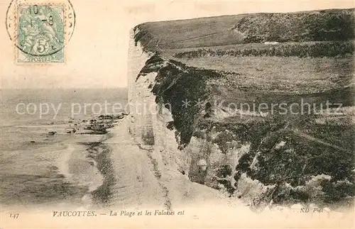 Vaucottes La plage et les falaises Vaucottes
