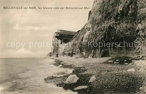 Belleville sur Mer Les falaises vues sur Berneval sur Mer Belleville sur Mer