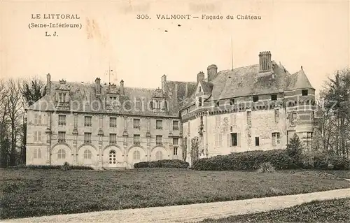 Valmont_Seine Maritime Facade du Chateau Schloss Valmont Seine Maritime