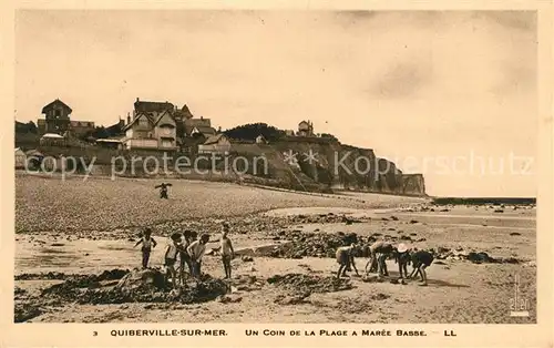 Quiberville Un coin de la plage a maree basse Quiberville