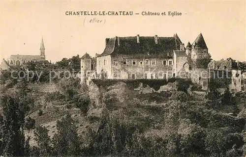 Chantelle Chateau et l Eglise Chantelle