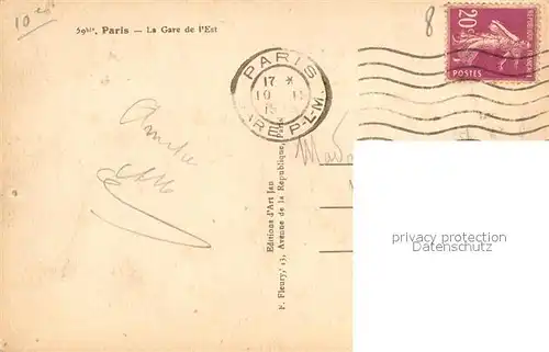 Paris Gare de l Est Bahnhof Paris