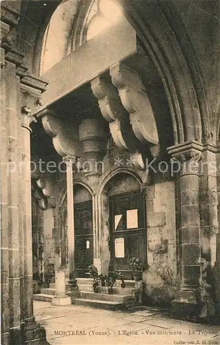 Montreal_Yonne Interieure de l Eglise la Tribune Montreal Yonne