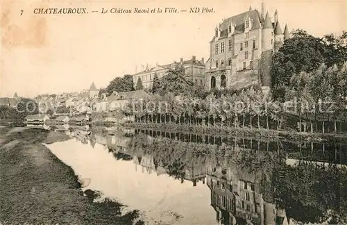 Chateauroux_Indre Chateau Raoul et la Ville Chateauroux Indre