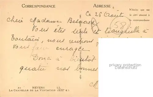 Nevers_Nievre Chapelle de la Visitation XIIIe siecle Nevers Nievre