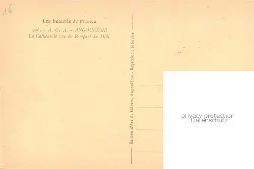 Angouleme Cathedrale vue du Rempart du Midi Angouleme