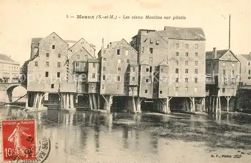Meaux_Seine_et_Marne Les vieux Moulins sur pilotis Meaux_Seine_et_Marne