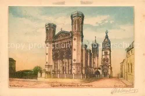 Lyon_France Notre Dame de fouviere Lyon France