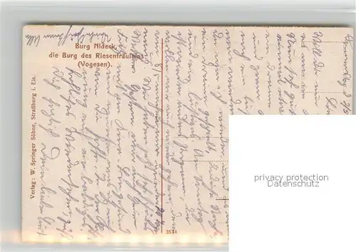 Oberhaslach_Bas_Rhin_Elsass Burg Nideck Oberhaslach_Bas