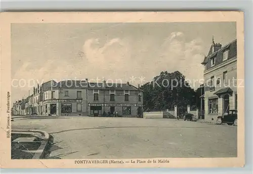 Pontfaverger Moronvilliers Place de la Mairie  Pontfaverger Moronvilliers