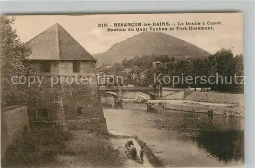 Besancon_les_Bains Doubs a Canot Quai Vauban Fort Rosemont  Besancon_les_Bains