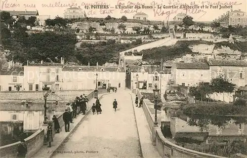 Poitiers_Vienne Escalier des Dunes Le Quartier dAbbeville et le Pont Joubert Poitiers Vienne