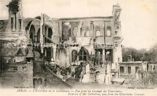 Arras_Pas de Calais Exterieur de la Cathedrale Vue prise du Couvent des Charriottes Arras_Pas de Calais