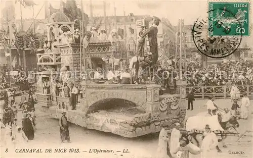 Nice_Alpes_Maritimes Carnaval de Nice 1913 L Operateur Nice_Alpes_Maritimes