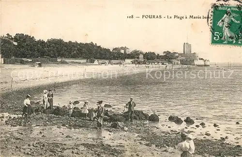 Fouras_Charente Maritime La Plage a Maree basse Fouras Charente Maritime