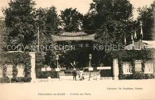 Pougues les Eaux Entree du Parc Pougues les Eaux