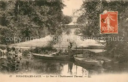 Pougues les Eaux Le Parc et lEtablissement Thermal Pougues les Eaux