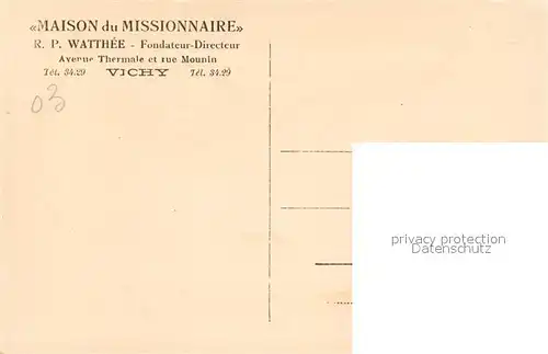 Vichy_Allier Maison du Missionaire Vichy Allier
