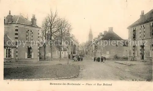 Beaune la Rolande Place et Rue Roland Beaune la Rolande