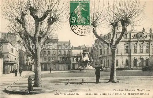 Montelimar Hotel de Ville et Fontaine Monumentale Montelimar