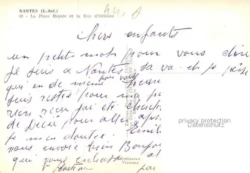 Nantes_Loire_Atlantique La Place Royale et la Rue d Orleans Nantes_Loire_Atlantique