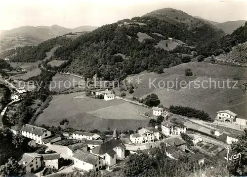 Arneguy Village frontiere Routes dOndaroles Vue aerienne Arneguy