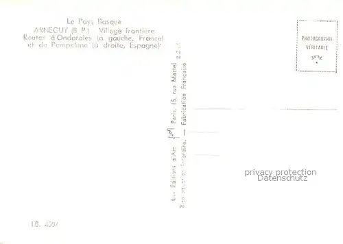 Arneguy Village frontiere Routes dOndaroles Vue aerienne Arneguy