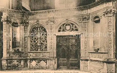 Rodez Cathedrale ancienne Cloture du Choeur Rodez