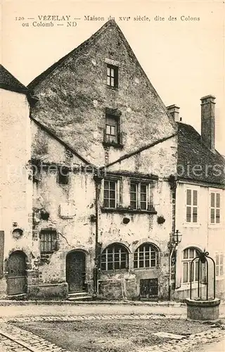 Vezelay Maison du XVIe siecle Vezelay