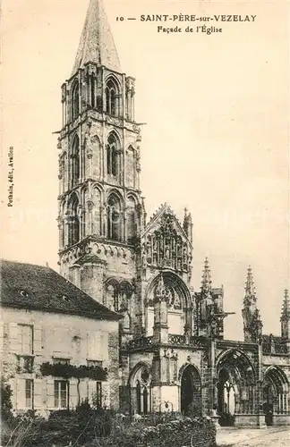 Saint Pere sous Vezelay Facade de l Eglise Saint Pere sous Vezelay