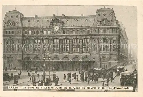 Paris Gare Saint Lazare Rue d Amsterdam Paris