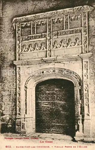 Barbotan_les_Thermes Vieille porte de l eglise Barbotan_les_Thermes