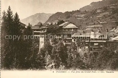 Flumet Vue prise du Grand Pont Flumet